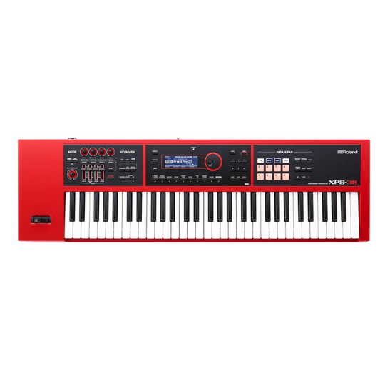 Roland XPS-30 Red Version 61-Keys Expandable Synthesizer With Free Indian Tones And Loops