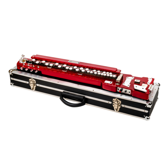 HARMONIUM GURU HGB29 Bulbul Tarang with Hard Case | Ruby Red