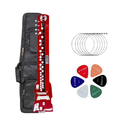 HARMONIUM GURU HGB29 Bulbul Tarang with Bag | Ruby Red