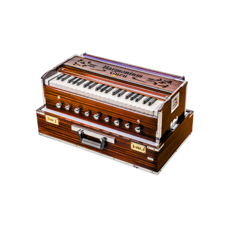 HARMONIUM GURU 42 Keys 9 Stopper Folding (Portable) Harmonium