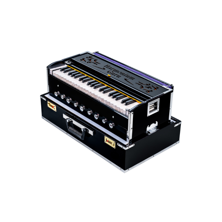 HARMONIUM GURU 42 Keys 9 Stopper Folding (Portable) Harmonium